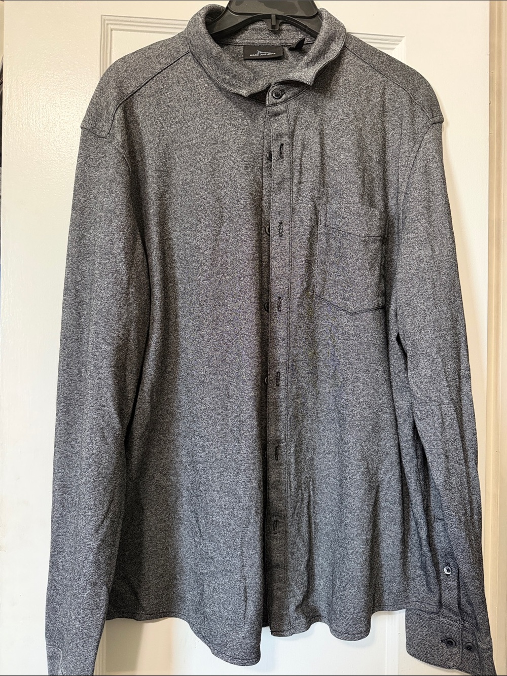 Marc Anthony Heather Gray Lightweight Shirt Jacket